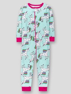 Lamaze Organic Baby Unicorn Zip Pajamas Size 18M
